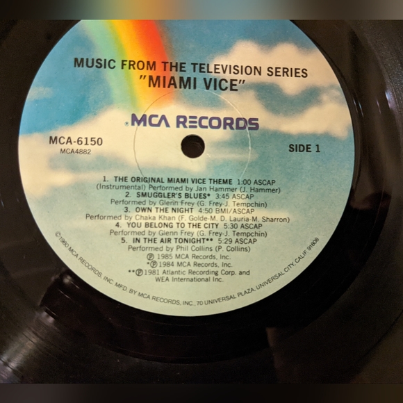 1980 Miami Vice Soundtrack Original Vinyl Album - Picture 4 of 4